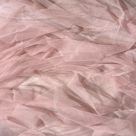 Blush Pink Asymmetrical Ruffle Skirt Bohemian Style (CUTE for any occasion) - Picture 2 of 5